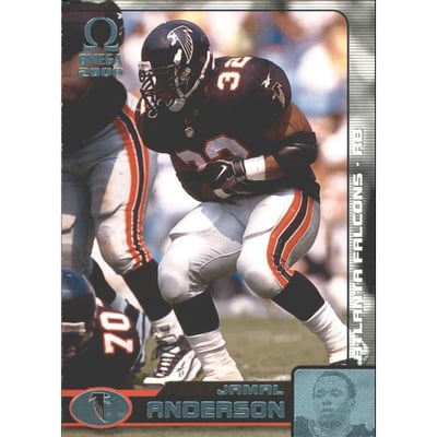 2000 Pacific Omega Platinum Blue #7 Jamal Anderson