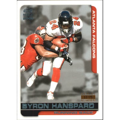 2000 Paramount Platinum Blue #12 Byron Hanspard