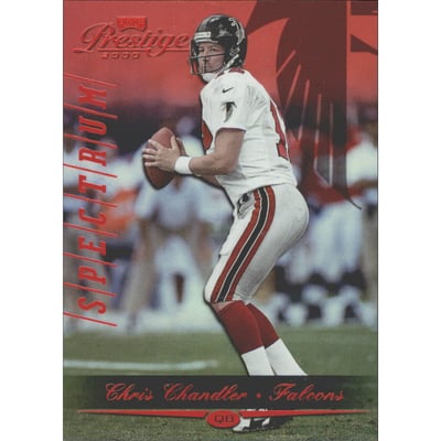 2000 Playoff Prestige Spectrum Red #6 Chris Chandler