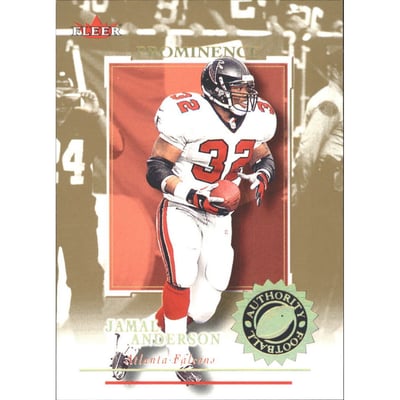 2001 Fleer Authority Prominence 75 #100 Jamal Anderson