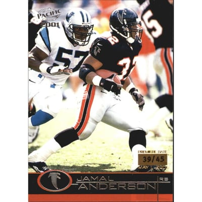 2001 Pacific Premiere Date #15 Jamal Anderson