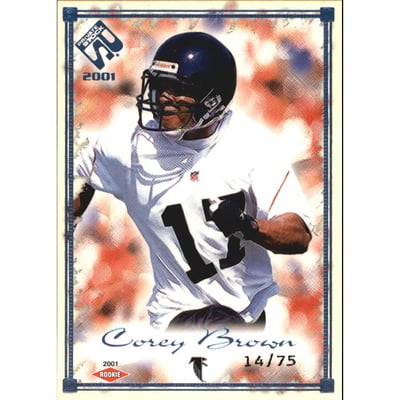 2001 Private Stock Blue Framed #102 Corey Brown