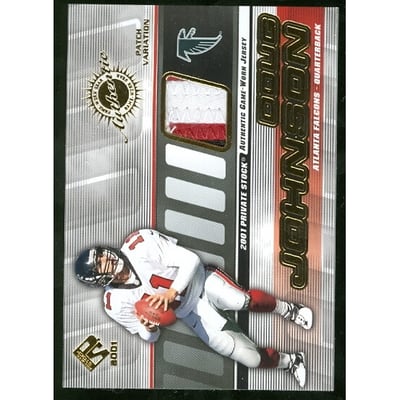 2001 Private Stock Game Worn Gear Patch #6 Doug Johnson/350
