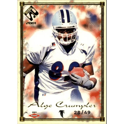 2001 Private Stock Gold Framed #103 Alge Crumpler