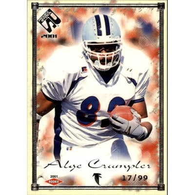 2001 Private Stock Silver Framed #103 Alge Crumpler