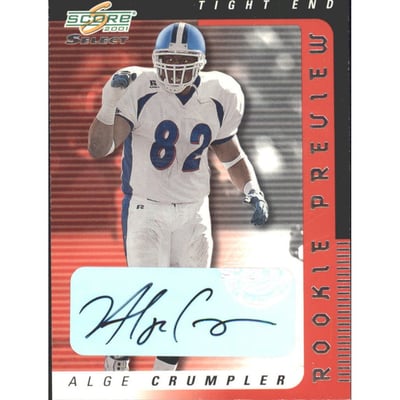 2001 Select Rookie Preview Autographs #RP55 Alge Crumpler/750