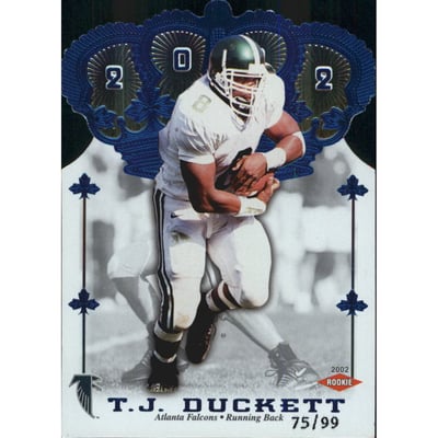 2002 Crown Royale Blue #148 T.J. Duckett