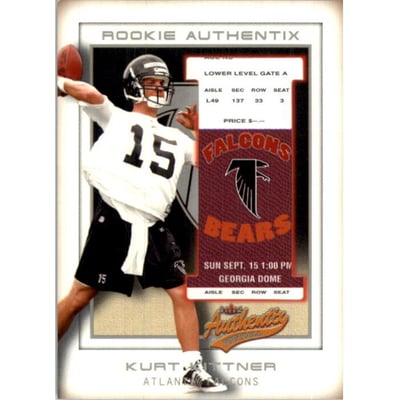 2002 Fleer Authentix Front Row #124 Kurt Kittner