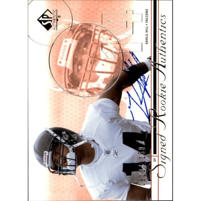 2002 SP Authentic #214 Kahlil Hill AU RC