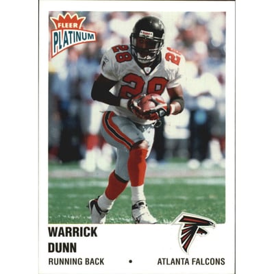 2003 Fleer Platinum Finish #15 Warrick Dunn