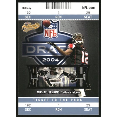 2004 Fleer Authentix Balcony Blue #122 Michael Jenkins