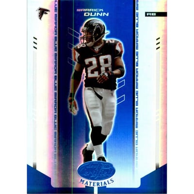 2004 Leaf Certified Materials Mirror Blue #8 Warrick Dunn
