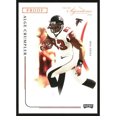 2004 Playoff Prime Signatures Bronze Proofs #3 Alge Crumpler