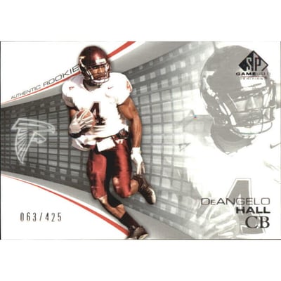 2004 SP Game Used Edition #103 DeAngelo Hall RC