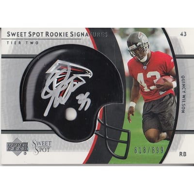 2004 Sweet Spot #244 Quincy Wilson AU/699 RC