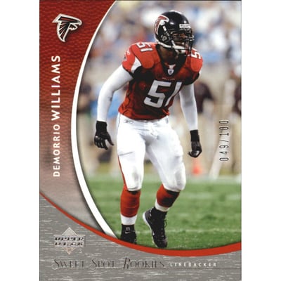 2004 Sweet Spot Silver #126 Demorrio Williams