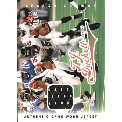 2004 Ultra Season Crowns Game Used Silver #40 T.J. Duckett