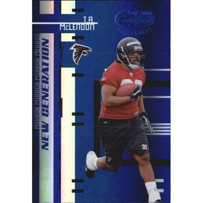 2005 Leaf Certified Materials Mirror Blue #199 T.A. McLendon