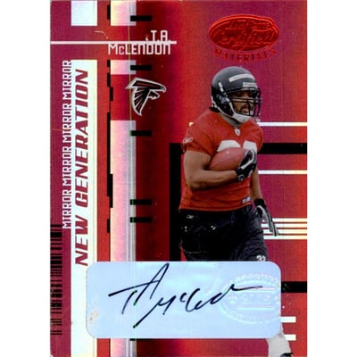 2005 Leaf Certified Materials Mirror Red Signatures #199 T.A. McLendon/50