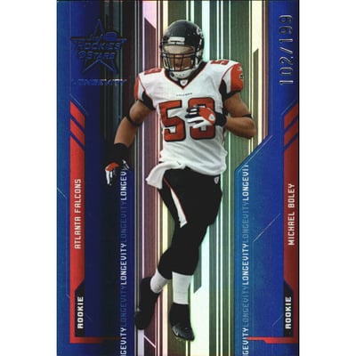 2005 Leaf Rookies and Stars Longevity Sapphire #168 Michael Boley