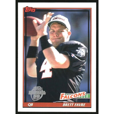 2005 Topps Throwbacks Promos #4 Brett Favre/(1991 Topps design)