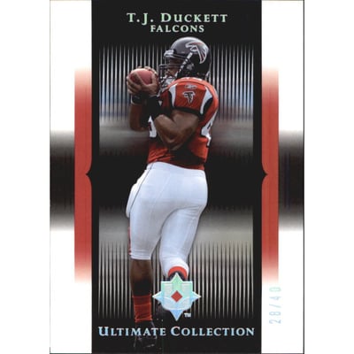 2005 Ultimate Collection Gold Holofoil #270 T.J. Duckett