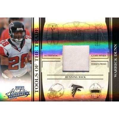 2006 Absolute Memorabilia Tools of the Trade Material Black Spectrum #TOT147 Warrick Dunn