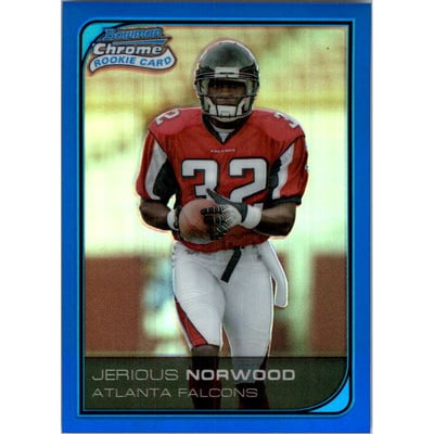 2006 Bowman Chrome Blue Refractors #256 Jerious Norwood