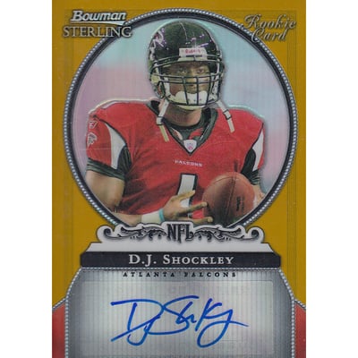 2006 Bowman Sterling Gold Rookie Autographs #DS D.J. Shockley/900