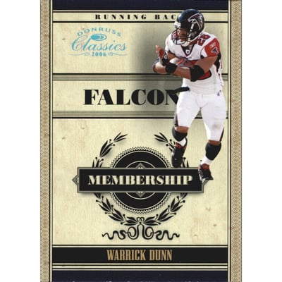 2006 Donruss Classics Membership Platinum #20 Warrick Dunn