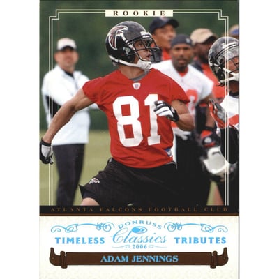 2006 Donruss Classics Timeless Tributes Platinum #165 Adam Jennings