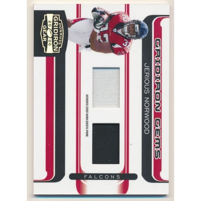 2006 Donruss Gridiron Gear Rookie Jerseys Combos Prime #212 Jerious Norwood