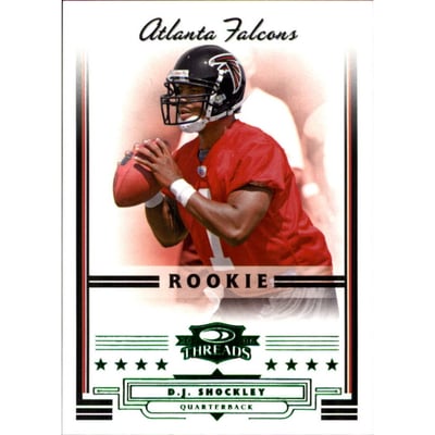 2006 Donruss Threads Retail Green #155 D.J. Shockley