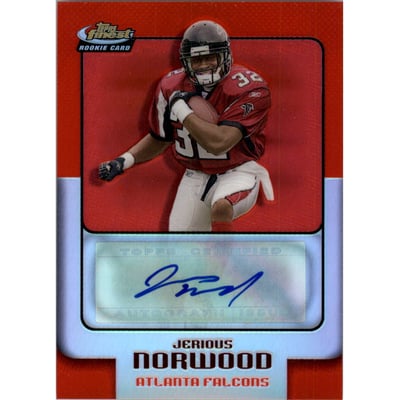 2006 Finest Refractors #182 Jerious Norwood AU