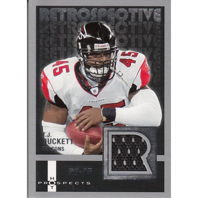 2006 Hot Prospects Retrospective Jerseys #RETD T.J. Duckett