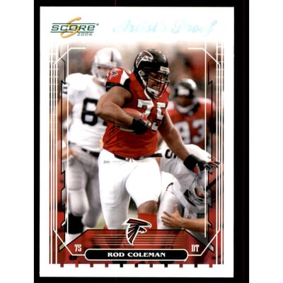 2006 Score Artist's Proof #290 Rod Coleman