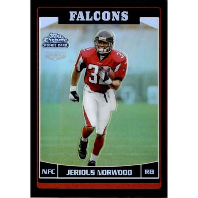 2006 Topps Chrome Black Refractors #241 Jerious Norwood