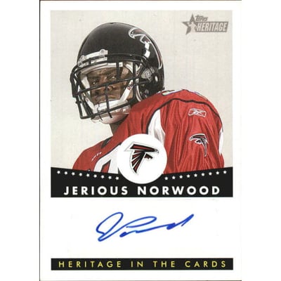 2006 Topps Heritage In the Cards Autographs #HCAJN Jerious Norwood G