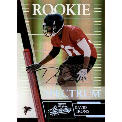 2007 Absolute Memorabilia Spectrum Silver Autographs #163 David Irons/25