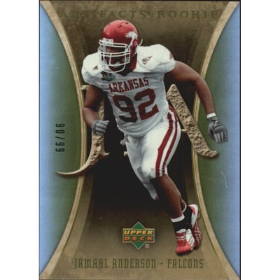 2007 Artifacts Green #174 Jamaal Anderson