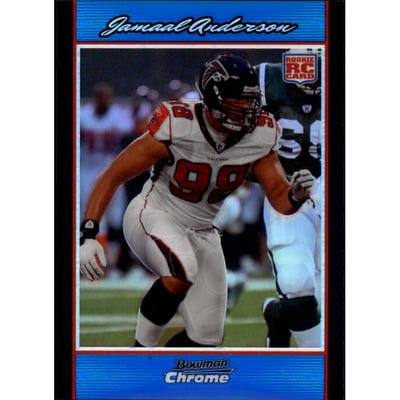 2007 Bowman Chrome Blue Refractors #BC5 Jamaal Anderson