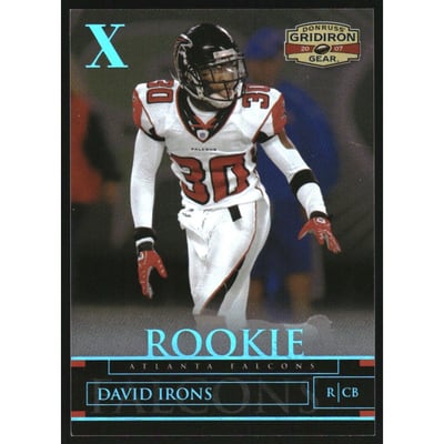 2007 Donruss Gridiron Gear Platinum Holofoil X's #128 David Irons