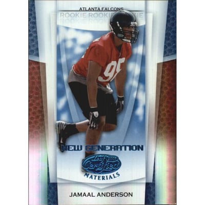 2007 Leaf Certified Materials Mirror Blue #192 Jamaal Anderson
