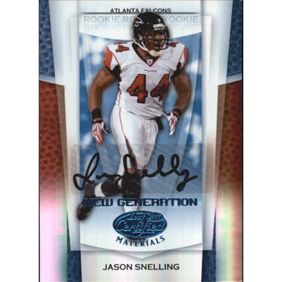 2007 Leaf Certified Materials Mirror Blue Signatures #165 Jason Snelling