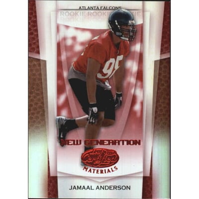 2007 Leaf Certified Materials Mirror Red #192 Jamaal Anderson