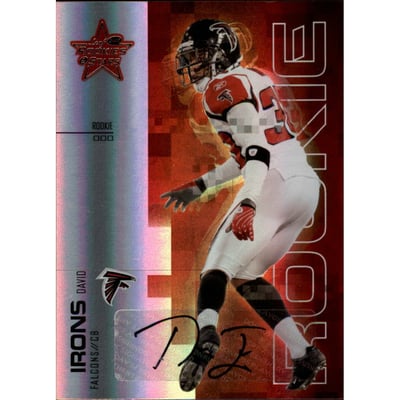 2007 Leaf Rookies and Stars Rookie Autographs Holofoil #136 David Irons