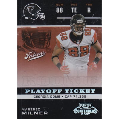 2007 Playoff Contenders Playoff Ticket #195 Martrez Milner