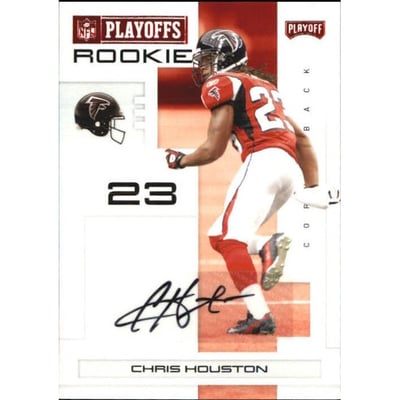 2007 Playoff NFL Playoffs Signatures Red #161 Chris Houston/100