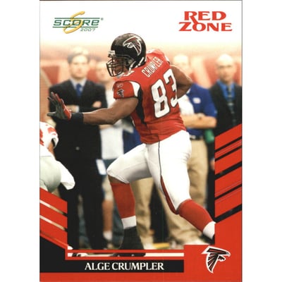 2007 Score Red Zone #74 Alge Crumpler