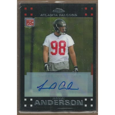 2007 Topps Chrome Rookie Autographs #TC230 Jamaal Anderson F